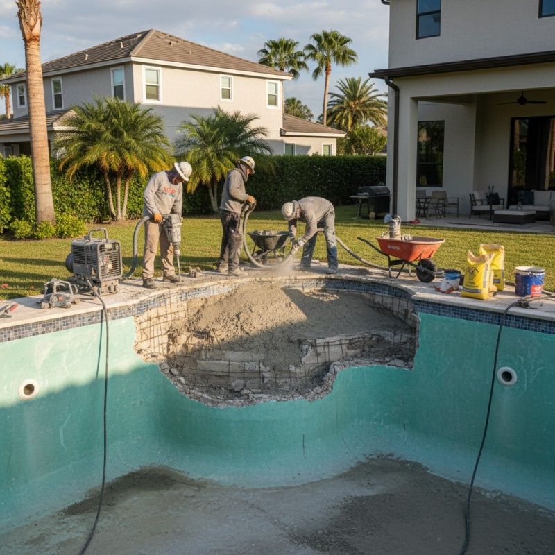 Gunite Pool Repair Service