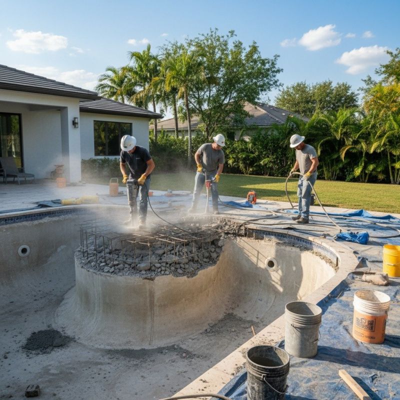 Gunite Pool Repair