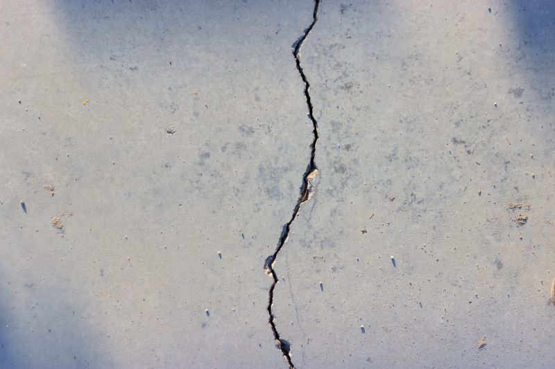 Cracked Gunite Surface